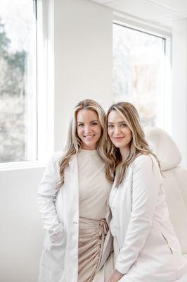 Candler and Rachel - two of our wonderful and knowledgable nurse practitioners.