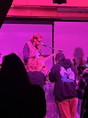 Concert inside the barn.