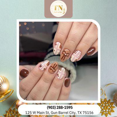 "Let your nails steal the spotlight this holiday season A stunning set completes every festive plan. Treat yourself today "