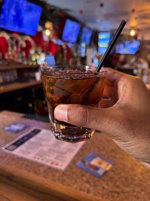 Jack & Coke. Drink 12/26/2024