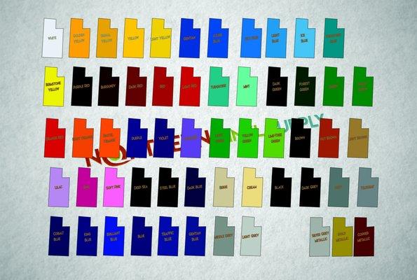 Oracal 651 Vinyl Colors