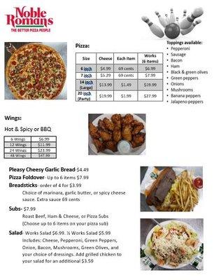 Dynasty Lanes - Noble Romans Pizza