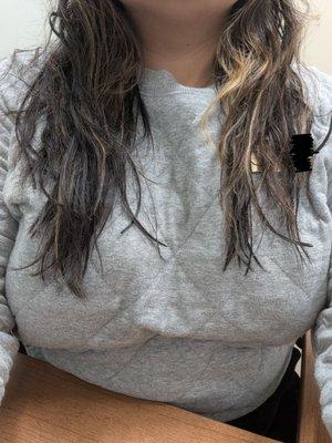 Uneven ends before "fixing" them