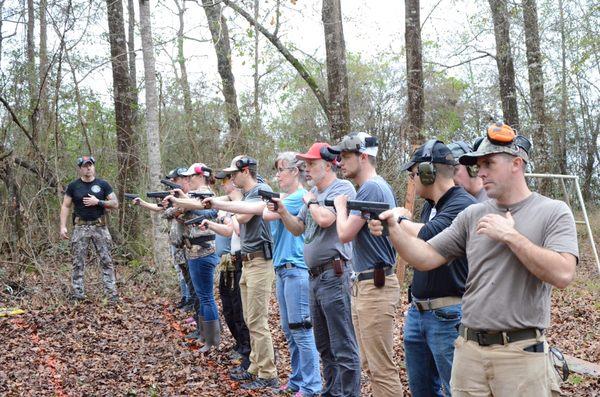 Range day one hand dry drills (firing while not loaded)