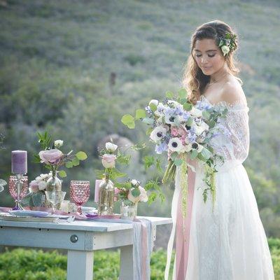 Beautiful Bridal Hair and airbrush makeup