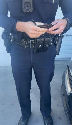 Police were called. He did not come out.