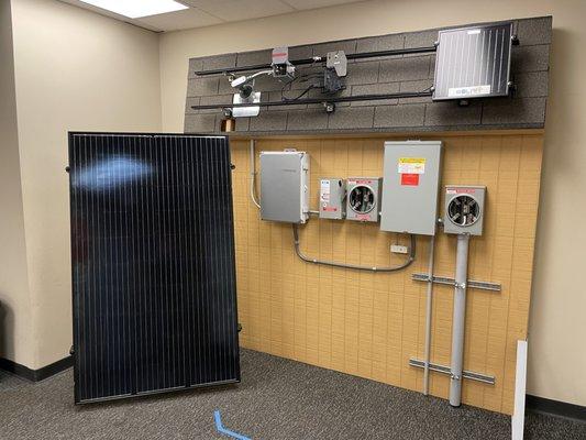 Check out our demonstration wall in our San Antonio Office!