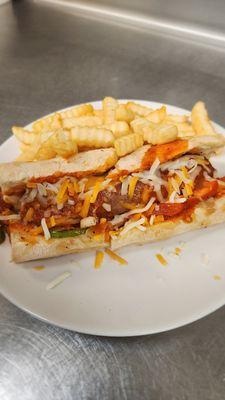 Sausage Brat Smothered with Marinara