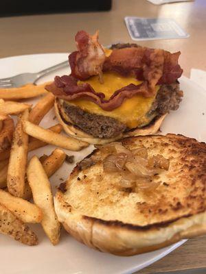 Butter burger and fries