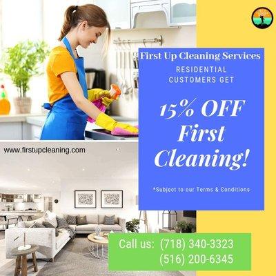 Discount for your first House Cleaning Service!