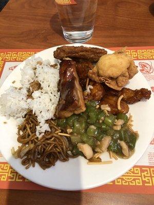 Some food from buffet