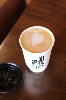 12 oz latte with coconut milk ($5.80)