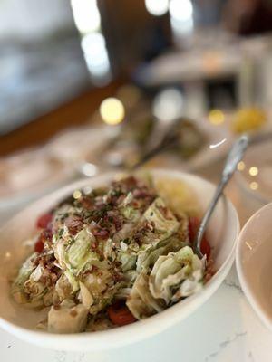Wedge Salad Perfection. Refreshing and flavorful. Their glaze balsamic vinaigrette really completes this!