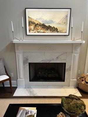Fireplace tile