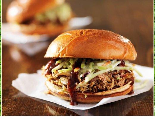Pulled pork sandwich