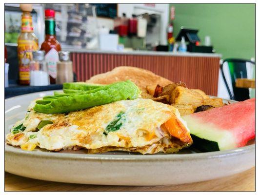 VEGGIE OMELETTE. I dig it a lot.