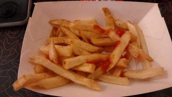 Cold, unseasoned fries