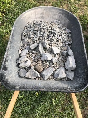 "3/4 stone" - and more dirt.