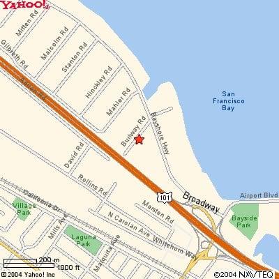 We are located next to San Francisco Bay and the Hyatt Hotel.