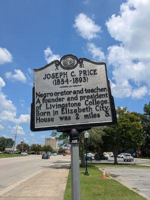 Joseph C. Price Historical Marker, Elizabeth City