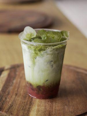 Matcha Strawberry Latte