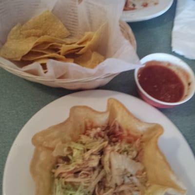 Taco Salad and chips and salsa