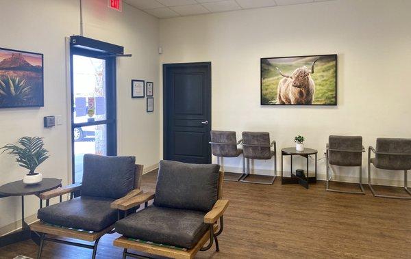 Waiting area, currently not being used due to Covid-19