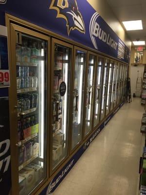 Extensive beer selection.