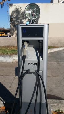 Car recharge station.