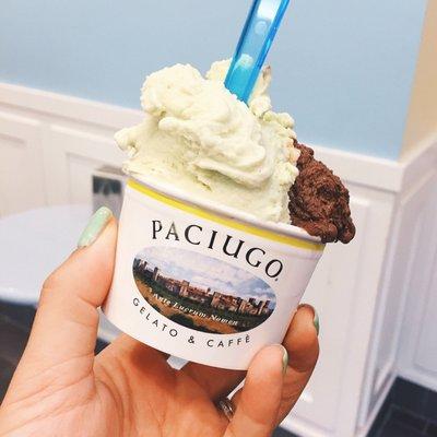 Pistachio and chocolate peanut butter