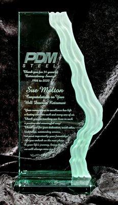 Hand cut Crystal Awards