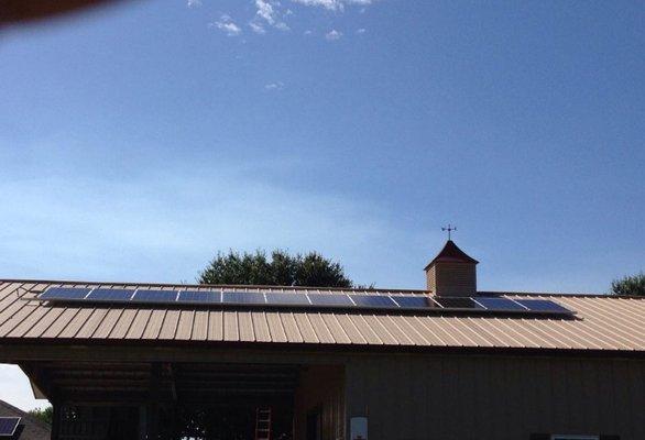 Rooftop solar panels