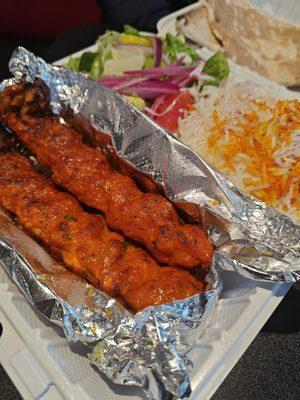 Chicken Kabob Platter - My husband's favorite