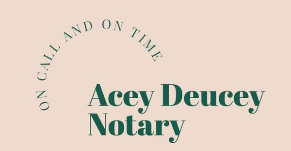 Acey Deucey Notary