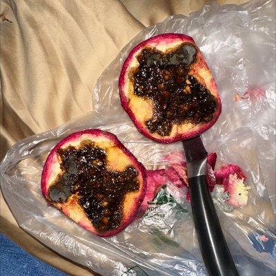 Really this is disgusting I got this fruit from them yesterday don't believe me I'll post the receipt of me having 1 pomegranate