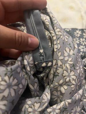 This was the back zipper of my dress!