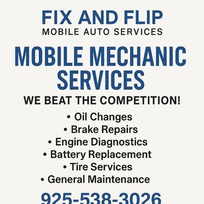 Fix & Flip Mobile Auto Services