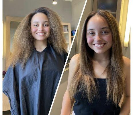 A beautiful Brazilian Blowout smoothing treatment