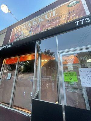 This place has a suspended license. We wanted to try it out. Owner told us don't take pictures.