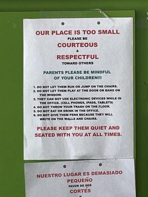 Basically, kids aren't allowed here.