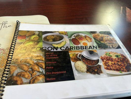Front menu