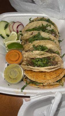 Carnitas tacos & a barria taco