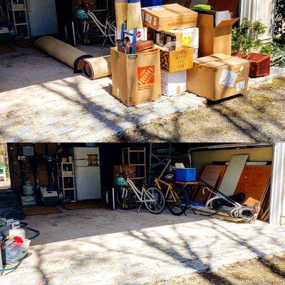 Contact free junk removal before and after
