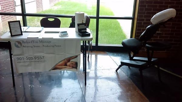 Available for Your Events with Chair Massage!