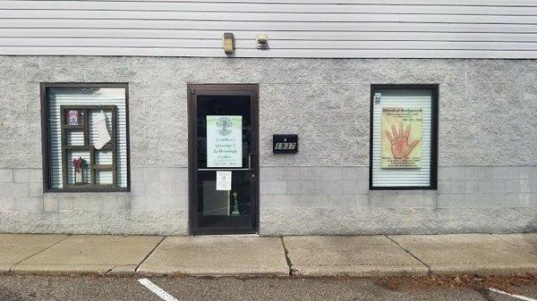 Front of the building. Blended Bodywork is located inside Heather's Reflexology.