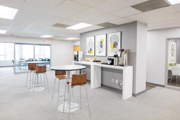 Bottomless coffee + snack bar