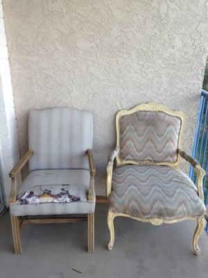 Chairs on the balcony.