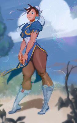 12/25/24 After a treatment at Ana's Spa, you too could be glowing as brightly as the Legendary Chun-Li.