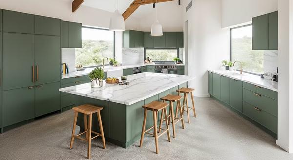 Kitchen renovation with new countertop