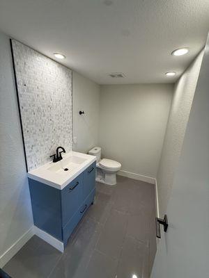 Newly renovated bathroom